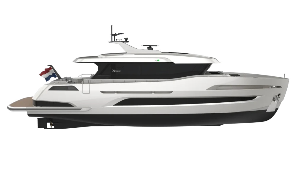 X60-Exterior side view for Holterman Yachts